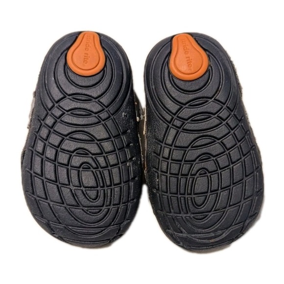 Stride Rite Disney Boys SRT Sm Mickey Mouse Ears Shoes Gray Orange Blue Size 3.5 - Picture 8 of 9